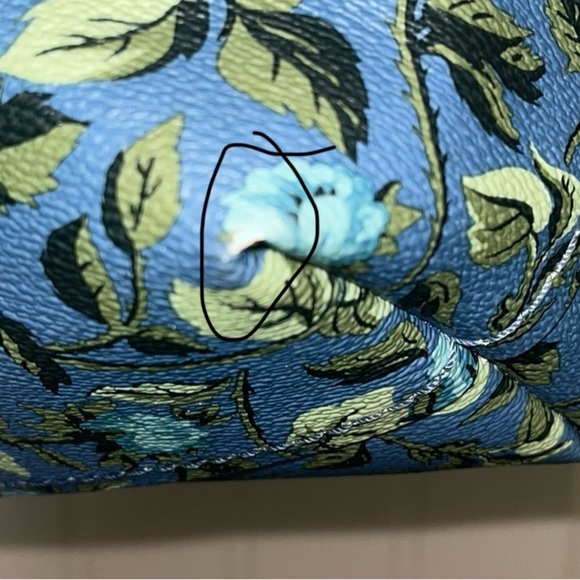 COACH Floral Print Coach Highline Tote Slate/Silver One Size - Picture 3 of 16